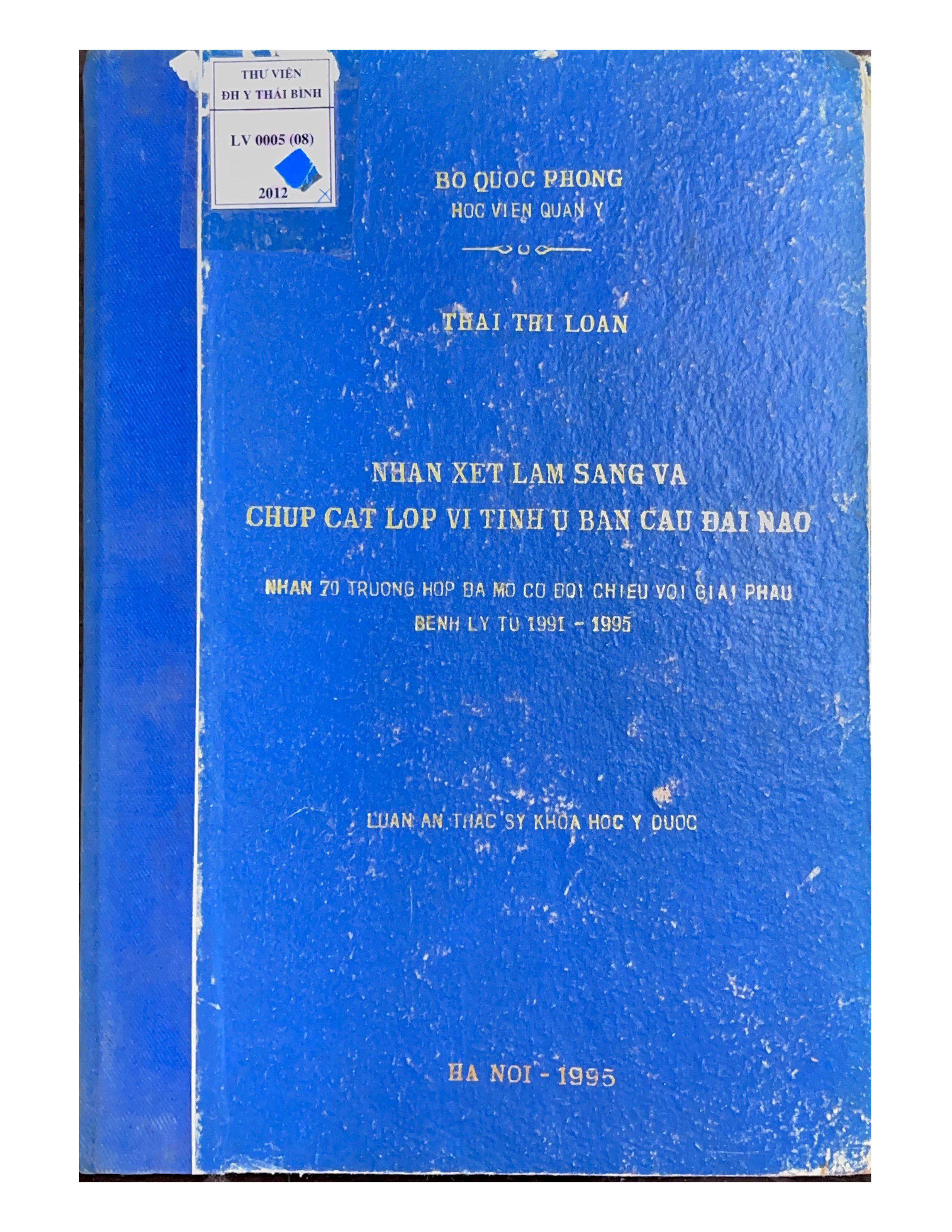 Nhận xét lâm sàng và chụp cắt lớp vi tính u bán cầu đại não